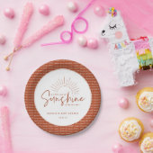 Boho Sunshine Baby Shower Pappteller (Party)