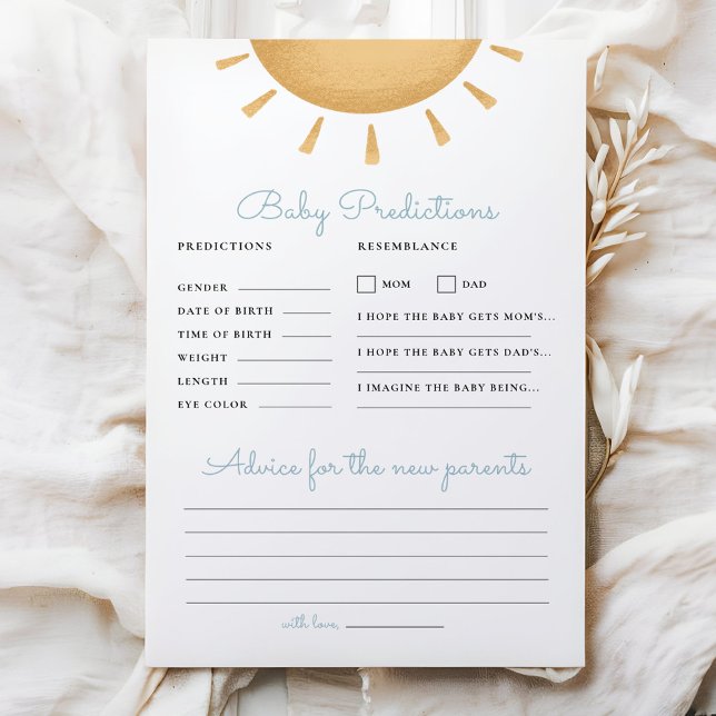 Boho Sunshine Baby Shower Predication & Advisor Ga (Von Creator hochgeladen)