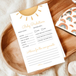Boho Sunshine Baby Shower Predication & Advisor Ga