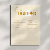 Boho Sunshine Baby Shower Predictions Card Einladung