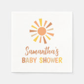 Boho Sunshine Baby Shower Serviette (Vorderseite)
