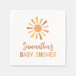 Boho Sunshine Baby Shower Serviette