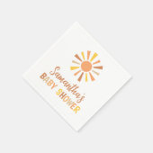 Boho Sunshine Baby Shower Serviette (Ecke)