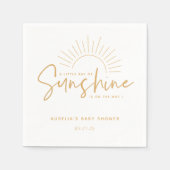 Boho Sunshine Baby Shower Serviette (Vorderseite)