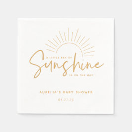 Boho Sunshine Baby Shower Serviette