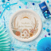 Boho Sunshine Baby Shower Teller | Erdig Sonniges (Party)