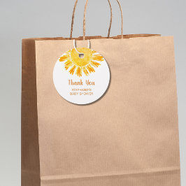 Boho Sunshine Baby Shower Vielen Dank Geschenkanhänger