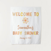 Boho Sunshine Baby Shower Wandteppich (Vorderseite)