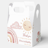 Boho Sunshine Birthday Party Geschenkschachtel (Geöffnet)