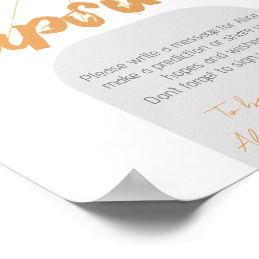 Boho sunshine Birthday Time Kapsel Poster (Ecke)