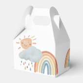 Boho Sunshine Birthdayb Party Geschenkschachtel (Rückseite)