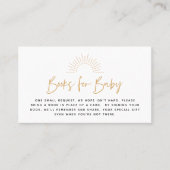 Boho Sunshine Book Request Enclosure Card Platzkarte (Vorderseite)