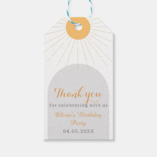 Boho Sunshine Danke für die Geburtstagspartei Geschenkanhänger