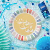 Boho Sunshine eins in der Sonne Sonnenschein Gebur Pappteller (Party)