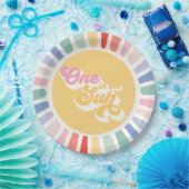 Boho Sunshine eins in der Sonne Sonnenschein Gebur Pappteller (Party)