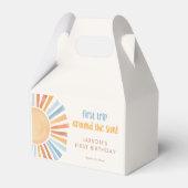 Boho Sunshine Erster Ausflug rund um den Sonnenhun Geschenkschachtel (Rückseite)