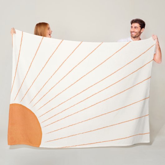 Boho Sunshine Fleecedecke (Beispiel)