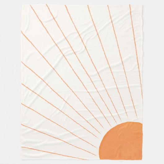 Boho Sunshine Fleecedecke (Vorderseite)