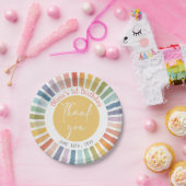 Boho Sunshine Geburtstag Papier Teller (Party)