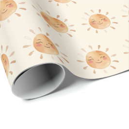 Boho Sunshine Gender Neutral Geschenkpapier