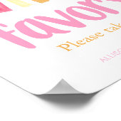 Boho Sunshine Girl Duschfavoriten Zeichen Poster (Ecke)