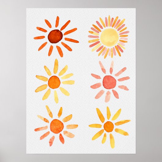 Boho Sunshine Kinderzimmer Kid Room Decke Poster (Vorne)