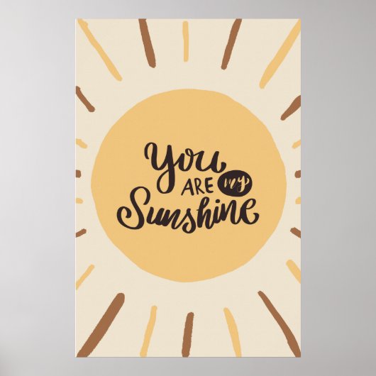 Boho Sunshine Kinderzimmer Wall Art Poster (Vorne)