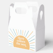 Boho Sunshine kommt hier zur Son Baby Dusche Geschenkschachtel (Geöffnet)