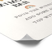 Boho Sunshine mimosa Bar Baby Dusche Party Schild (Ecke)