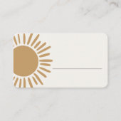 boho sunshine Platzkarte (Vorderseite)