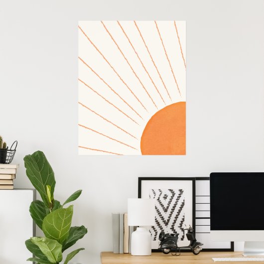 Boho Sunshine Poster (Heimbüro)