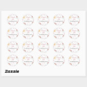 Boho Sunshine Rainbow Birthday Sticker Labels (Blatt)
