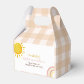 Boho Sunshine Rainbow Favor Box Birthday Party Geschenkschachtel (Rückseite)
