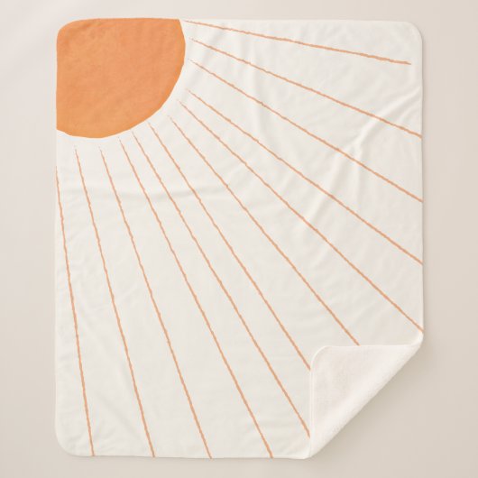 Boho Sunshine Sherpadecke (Vorderseite)