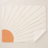 Boho Sunshine Sherpadecke (Vorderseite (Horizontal))