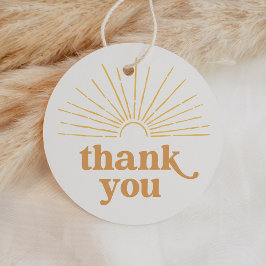 Boho Sunshine Sun Baby Shower Geschenkanhänger