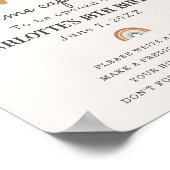 Boho sunshine Time Kapsel Party Zeichen Poster (Ecke)