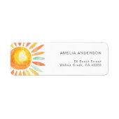 Boho Sunshine Watercolor Zurück (Vorne)