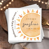 Boho Sunshine Yellow Baby Dusche Party Napkins Serviette