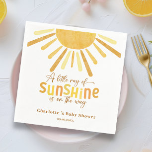 Boho Sunshine Yellow Baby Dusche Serviette