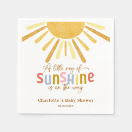 Boho Sunshine Yellow Baby Dusche Serviette