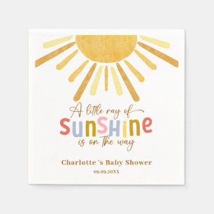 Boho Sunshine Yellow Baby Dusche Serviette