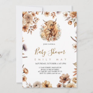 Boho Süße Highland-Kuh-Baby-Party
