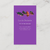 Boho süßer Dachshund-Hundesitter-Service mit Wildb Visitenkarte (Rückseite)