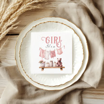 Boho Sweet it a Girl Pink Clothesline Baby Showdus