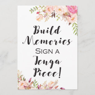 Boho Table Sign - Erstellen eines Memory Sign Einladung