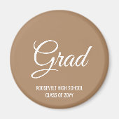 Boho Tan Modern Graduation Party Memory Magnet (Vorne)