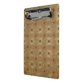 Boho TapestPattern, Light Brown Mini Clipboard Klemmbrett (Gewinkelt2)