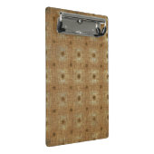 Boho TapestPattern, Light Brown Mini Clipboard Klemmbrett (Schrägansicht)