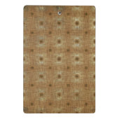 Boho TapestPattern, Light Brown Mini Clipboard Klemmbrett (Rückseite)